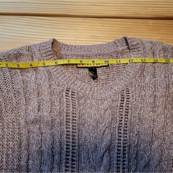 Prince & Fox Sweater XS Raspberry Pink Cable Knit Cotton Blend Slim Fit Cute - Picture 8 of 12